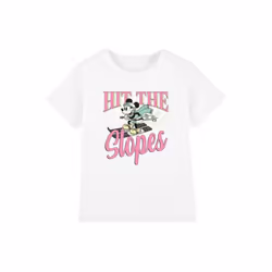 Disney - T-shirt HIT THE SLOPES - Enfant (Blanc)