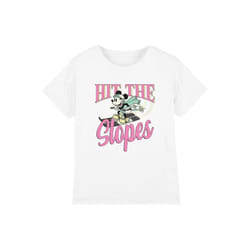 Disney - T-shirt HIT THE SLOPES - Enfant (Blanc)
