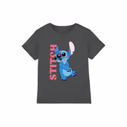 Lilo & Stitch - T-shirt COVERED IN KISSES - Enfant (Charbon)