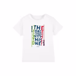 Star Wars - T-shirt FORCE IS STRONG - Enfant (Blanc)