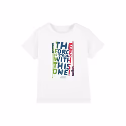 Star Wars - T-shirt FORCE IS STRONG - Enfant (Blanc)