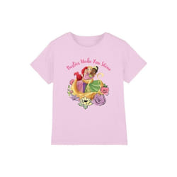 Disney Princess - T-shirt BESTIES SHINE - Enfant (Rose)