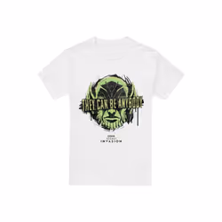 Marvel - T-shirt SECRET INVASION ANYBODY - Homme (Blanc)