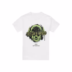 Marvel - T-shirt SECRET INVASION ANYBODY - Homme (Blanc)
