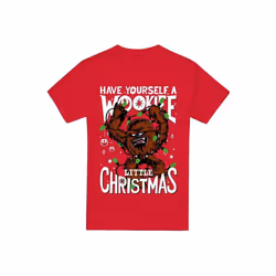 Star Wars - T-shirt A WOOKIE LITTLE CHRISTMAS - Homme (Rouge)