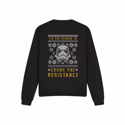Star Wars - Sweat CRUSH THE RESISTANCE THIS CHRISTMAS - Adulte (Noir)