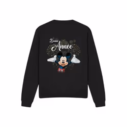 Disney - Sweat FRENCH - Adulte (Noir)