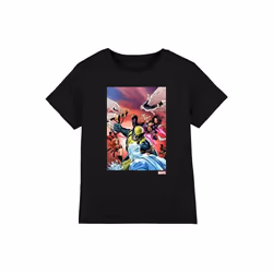 Marvel - T-shirt X-MEN TEAM DEFEND - Enfant (Noir)