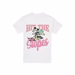 Disney - T-shirt HIT THE SLOPES - Homme (Blanc)