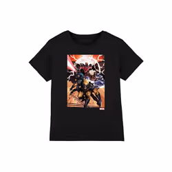 Marvel - T-shirt X-MEN TEAM ATTACK - Enfant (Noir)