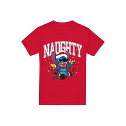 Lilo & Stitch - T-shirt NAUGHTY STITCH - Homme (Rouge)