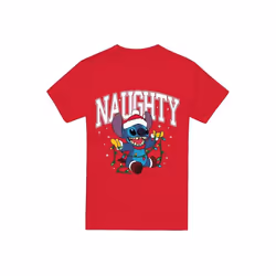 Lilo & Stitch - T-shirt NAUGHTY STITCH - Homme (Rouge)