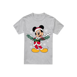 Disney - T-shirt MERRY CHRISTMAS - Homme (Gris chiné)