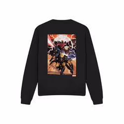 Marvel - Sweat X-MEN TEAM ATTACK - Adulte (Noir)
