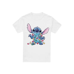 Lilo & Stitch - T-shirt - Homme (Blanc)