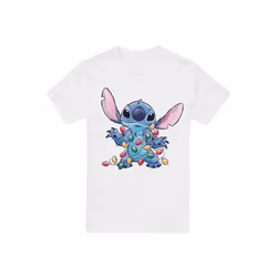 Lilo & Stitch - T-shirt - Homme (Blanc)