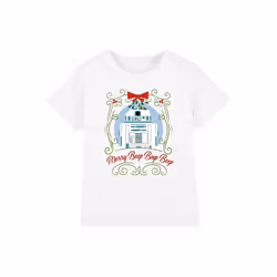 Star Wars - T-shirt MERRY BEEP BOOP BEEP - Enfant (Blanc)