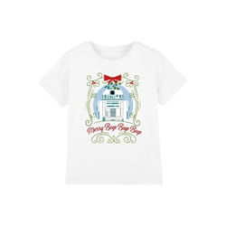 Star Wars - T-shirt MERRY BEEP BOOP BEEP - Enfant (Blanc)