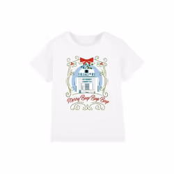 Star Wars - T-shirt MERRY BEEP BOOP BEEP - Enfant (Blanc)