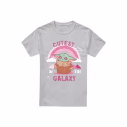 Star Wars: The Mandalorian - T-shirt CUTEST IN THE GALAXY - Homme (Gris chiné)