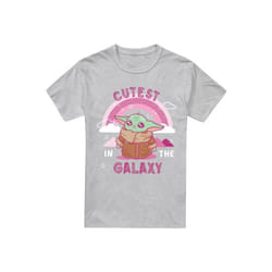 Star Wars: The Mandalorian - T-shirt CUTEST IN THE GALAXY - Homme (Gris chiné)