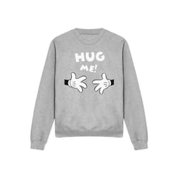 Disney - Sweat HUG ME - Adulte (Gris chiné)