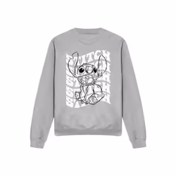 Lilo & Stitch - Sweat - Adulte (Gris chiné)