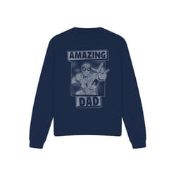 Spider-Man - Sweat AMAZING DAD - Adulte (Bleu marine)