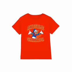 Disney - T-shirt AWESOME GRANDPA - Enfant (Rouge)