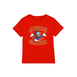 Disney - T-shirt AWESOME GRANDPA - Enfant (Rouge)