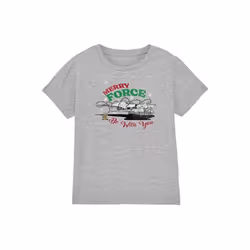 Star Wars: The Mandalorian - T-shirt MERRY FORCE BE WITH YOU - Enfant (Gris chiné)