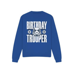 Star Wars - Sweat BIRTHDAY TROOPERS - Adulte (Bleu roi)