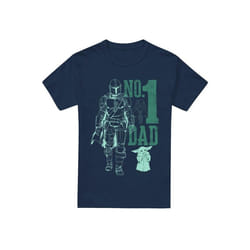 Star Wars: The Mandalorian - T-shirt NO. DAD - Homme (Bleu marine)
