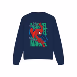 Spider-Man - Sweat WALL CRAWLING - Adulte (Bleu marine)