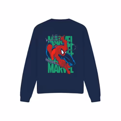 Spider-Man - Sweat WALL CRAWLING - Adulte (Bleu marine)