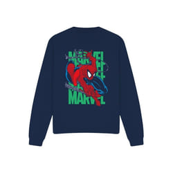 Spider-Man - Sweat WALL CRAWLING - Adulte (Bleu marine)
