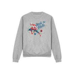 Spider-Man - Sweat DECK THE WALLS - Adulte (Gris chiné)