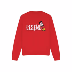 Disney - Sweat LEGEND - Adulte (Rouge)