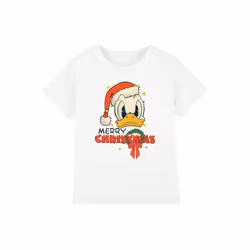 Disney - T-shirt MERRY CHRISTMAS - Enfant (Blanc)