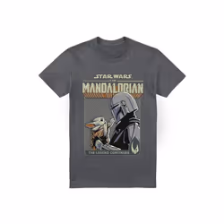 Star Wars: The Mandalorian - T-shirt LEGEND CONTINUES - Homme (Charbon)