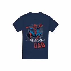Spider-Man - T-shirt SPIDER DAD - Homme (Bleu marine)