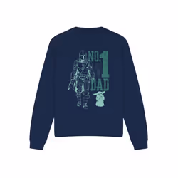 Star Wars: The Mandalorian - Sweat NO. DAD - Adulte (Bleu marine)