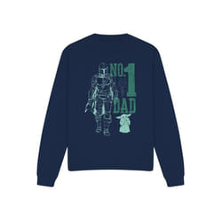 Star Wars: The Mandalorian - Sweat NO. DAD - Adulte (Bleu marine)