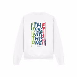 Star Wars - Sweat FORCE IS STRONG - Adulte (Blanc)
