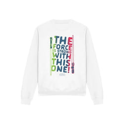 Star Wars - Sweat FORCE IS STRONG - Adulte (Blanc)