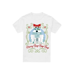 Star Wars - T-shirt MERRY BEEP BOOP BEEP - Homme (Blanc)