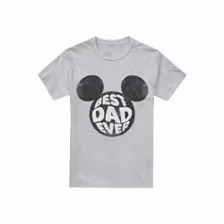 Disney - T-shirt BEST DAD EVER - Homme (Gris chiné)