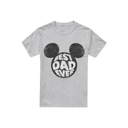 Disney - T-shirt BEST DAD EVER - Homme (Gris chiné)