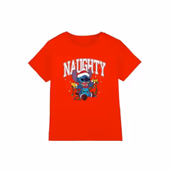 Lilo & Stitch - T-shirt NAUGHTY STITCH - Enfant (Rouge)