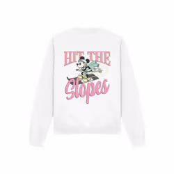 Disney - Sweat HIT THE SLOPES - Adulte (Blanc)